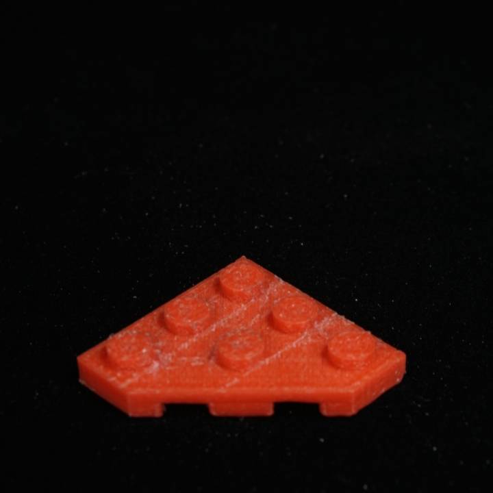 Lego Plate 3x3 45° cut image
