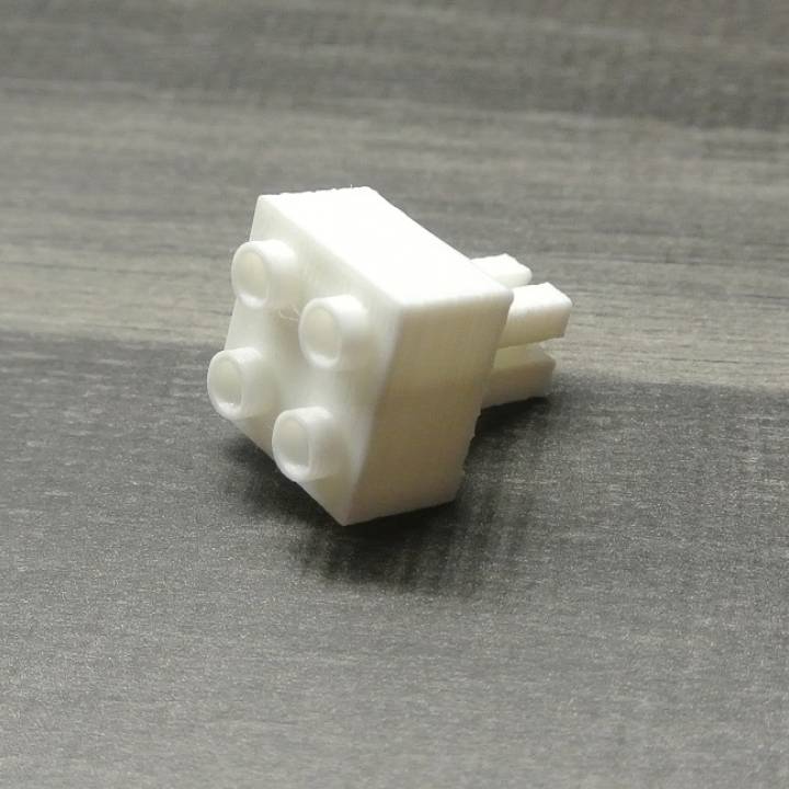 3D Printable Fischertechnik to Duplo (uck-01f00m) by Adapterz LLC