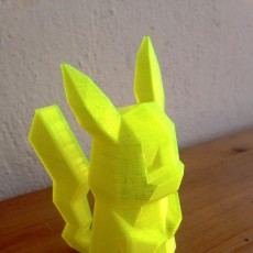 3D Printable Low-Poly Pikachu By Agustín Arroyo