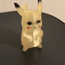 3D Printable Low-Poly Pikachu By Agustín Arroyo