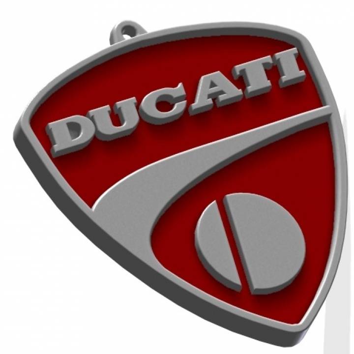 Ducati logo keychain image