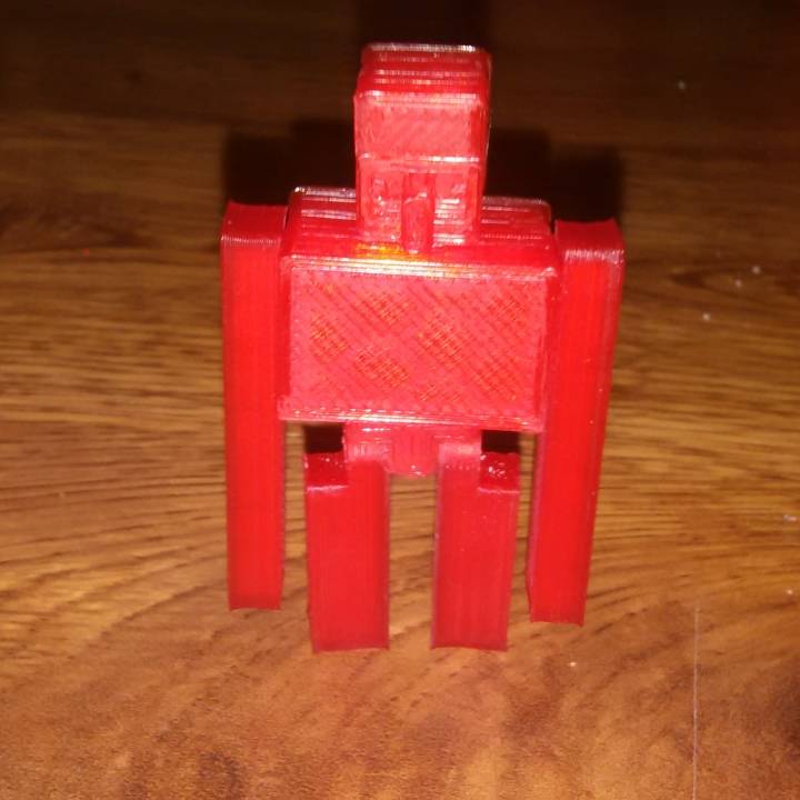 3D Printable Minecraft - Iron Golem by Matt Lothe