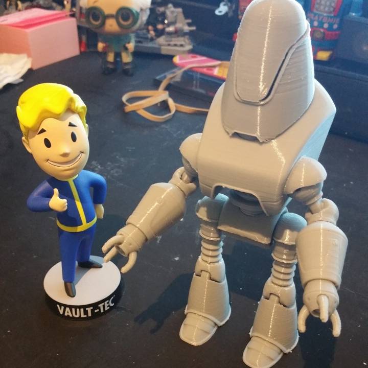 3D Printable Fallout 4 - Protectron Action Figure by Daniel Lilygreen