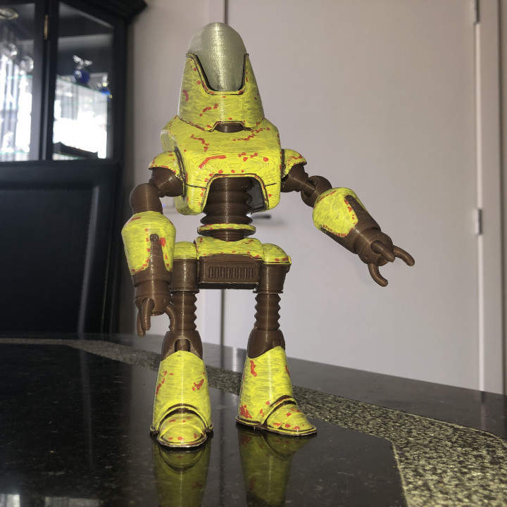 3D Print Of Fallout 4 - Protectron Action Figure By NicEcreate