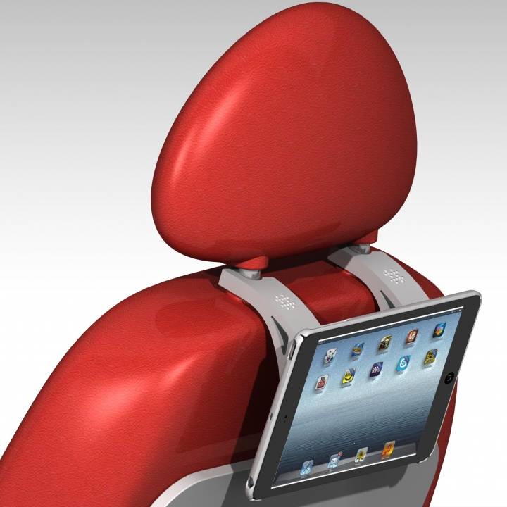 Tabulate car back seat headrest mount tablet image