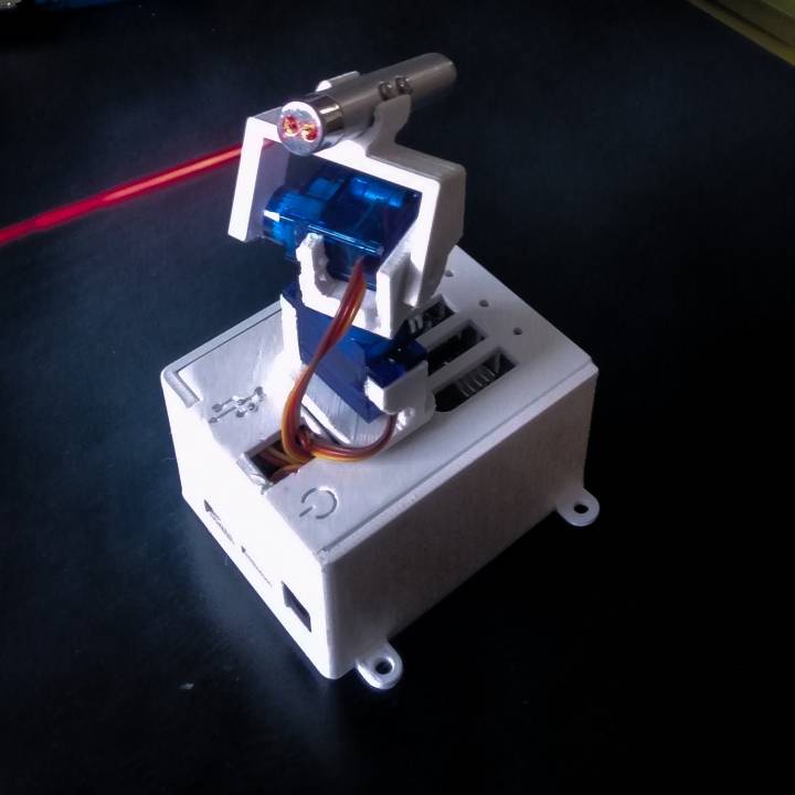 3D Printable Portable Remotely Controlled LASER POINTER By JJROBOTS.com