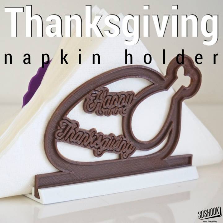 Thanksgiving - Turkey Dinner Napkin Holder image