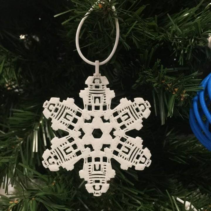 R2-D2 Flake Christmas Decoration image