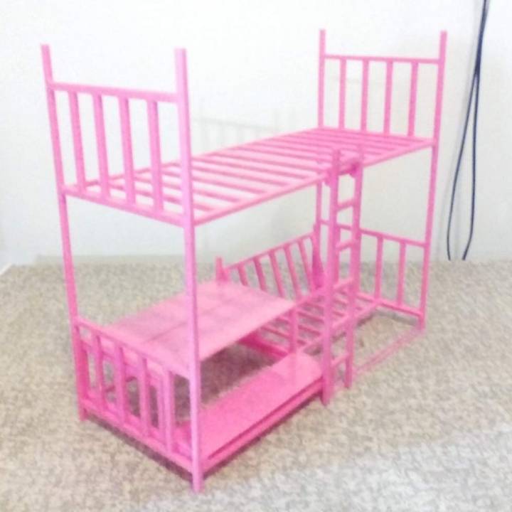 3D Printable Multi purpose Bunk bed for dolls by Eugene Draughting