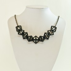 Picture of print of Linked Diamonds Necklace and Earring