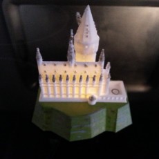 Picture of print of Hogwarts Castle lamp