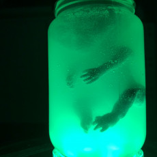 Picture of print of Alien Baby Inside A Jar