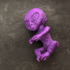 Alien Baby Inside A Jar print image