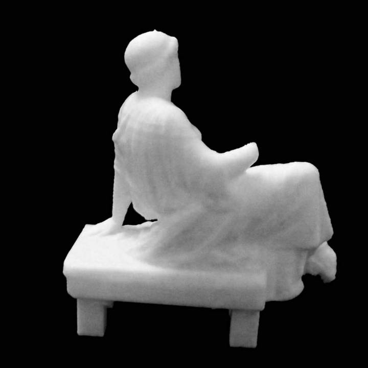 Seated woman called "Barberini suppliant" at The Louvre, Paris image