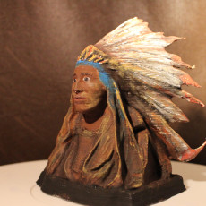 Picture of print of Chief Black Bird From the Rees-Jones Collection at Amon Carter Museum, Fort Worth