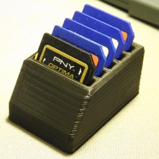 Picture of print of SD box for shoring SD card