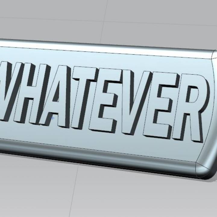Attitude Badge- "Whatevar" image
