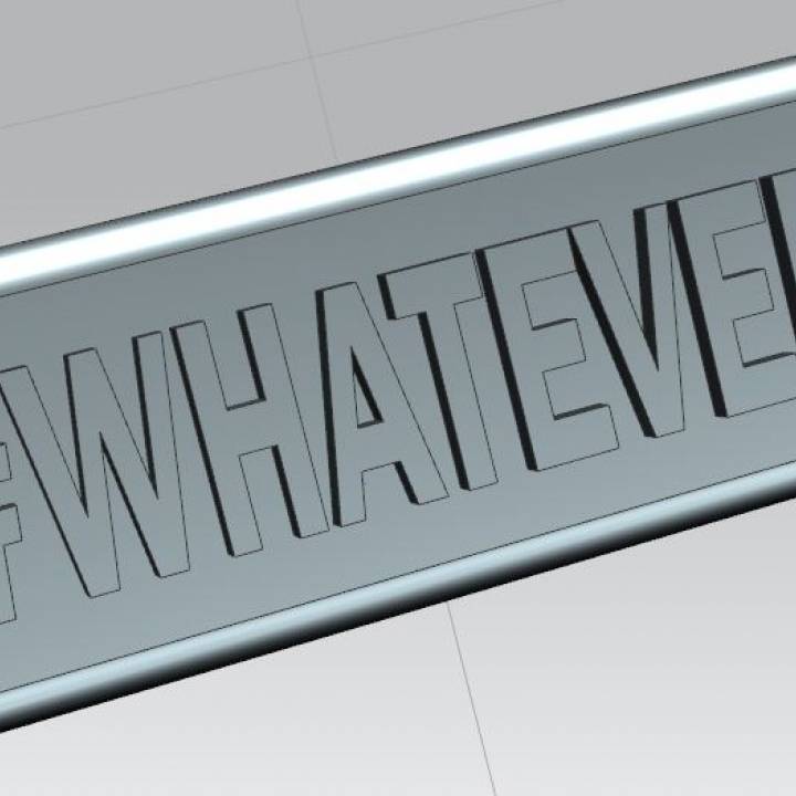 Attitude Badge- "Whatevar" image