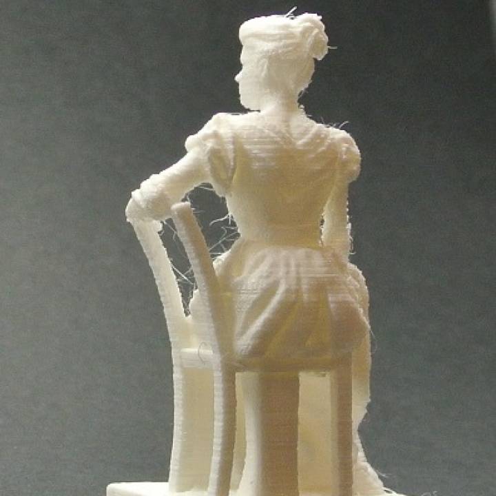 Seated Woman at The Fine Arts Museum in Brussels, image