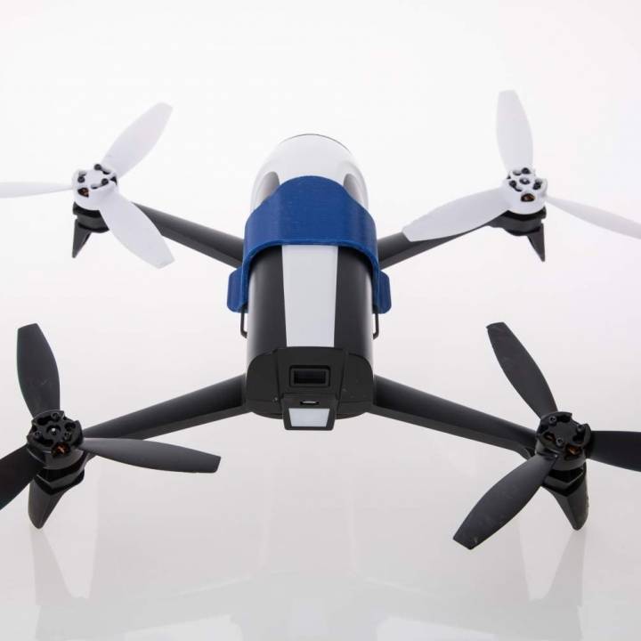 3D Printable Bebop 2 Drone Top Mount by Kirby Downey