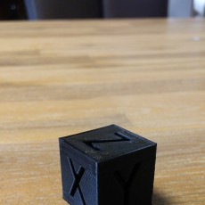 Picture of print of XYZ 20mm 3D printer Calibration Cube