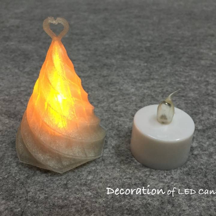 Decoration of LED candle image