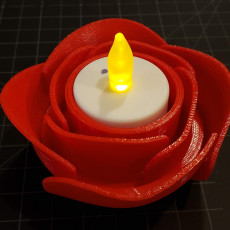 Picture of print of White Rose Tealight Candleholder