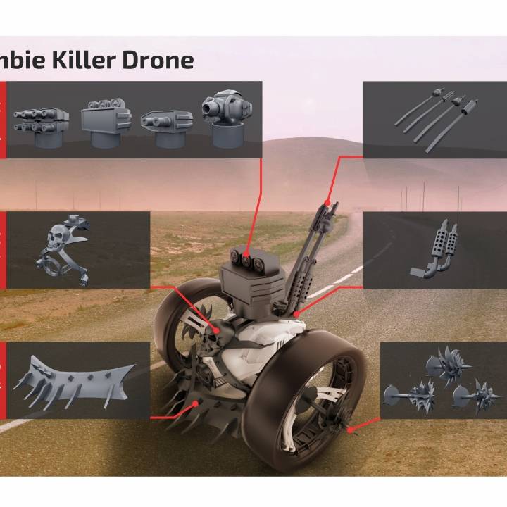 Zombie Killer Parrot Jumping Drone image