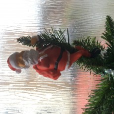 Picture of print of Santa Tree Hugger Ornament Christmas Decoration