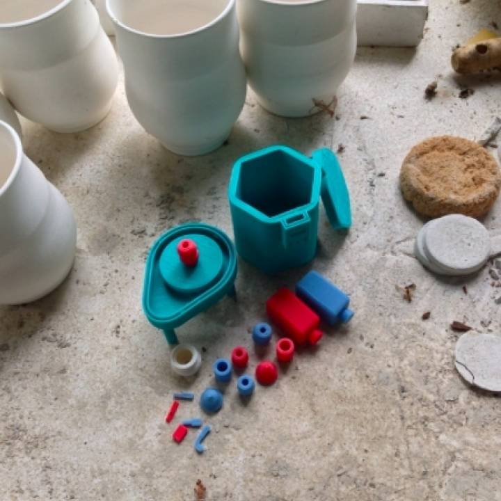 Pottery Wheel & Kiln Toy Set image