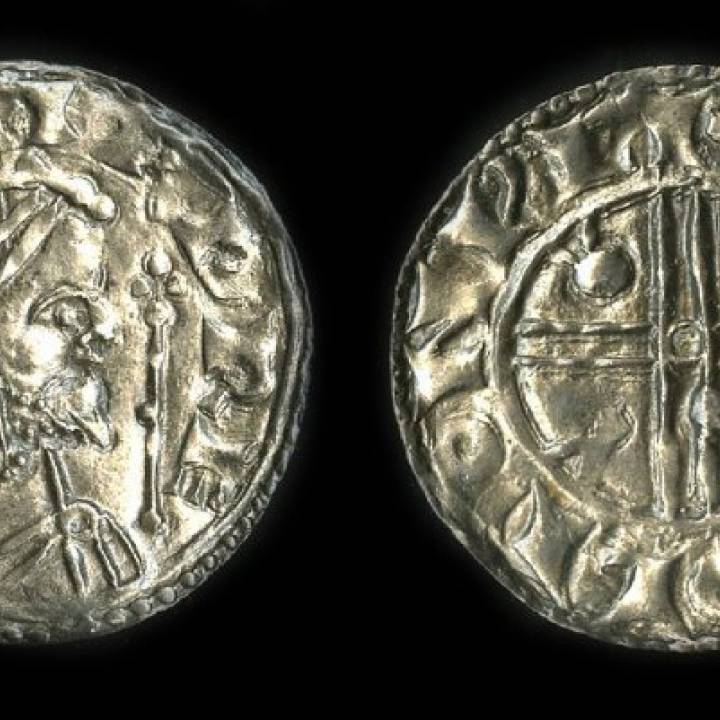 Silver coin at The British Museum, London image