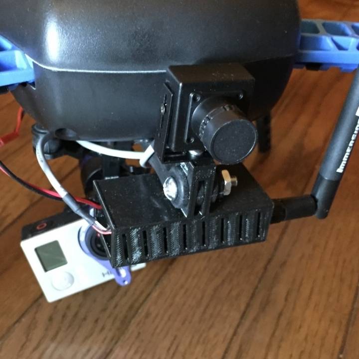 FPV camera and transmitter mount for 3DR Iris image