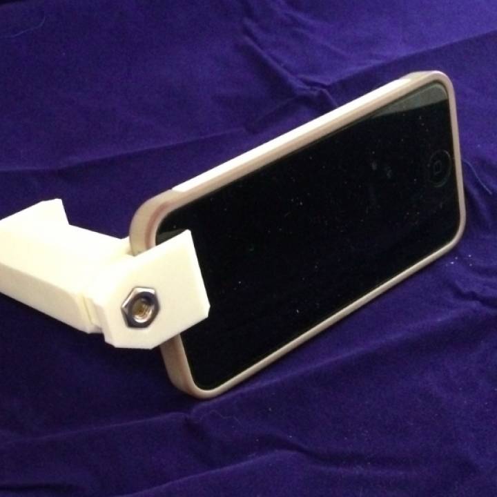 Adjustable phone tripod mount/stand image