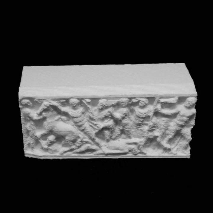 Sarcophagus (without lid) at The Getty Villa, Los Angeles image
