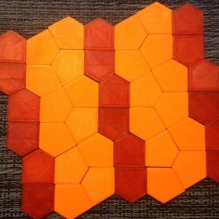 Cairo and prismatic pentagon tiles image