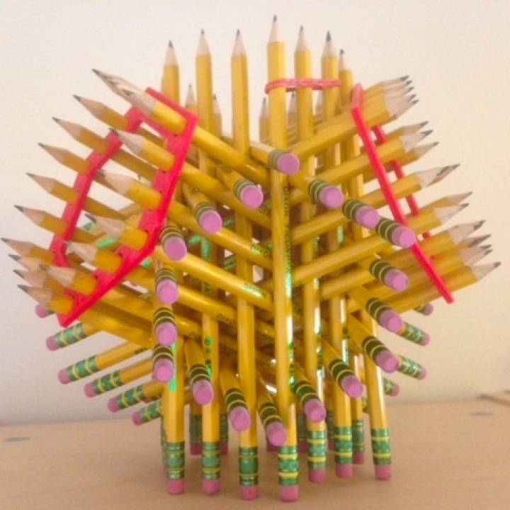 Helpers for 72-pencil sculpture image
