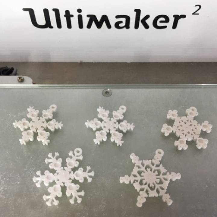 Tiny Snowflake Ornaments - from the Snowflake Machine image