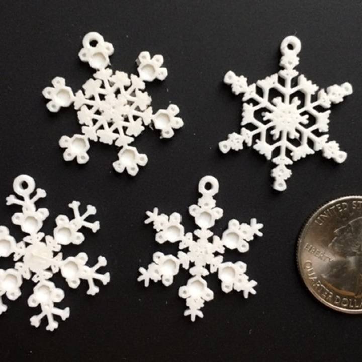 Tiny Snowflake Ornaments - from the Snowflake Machine image