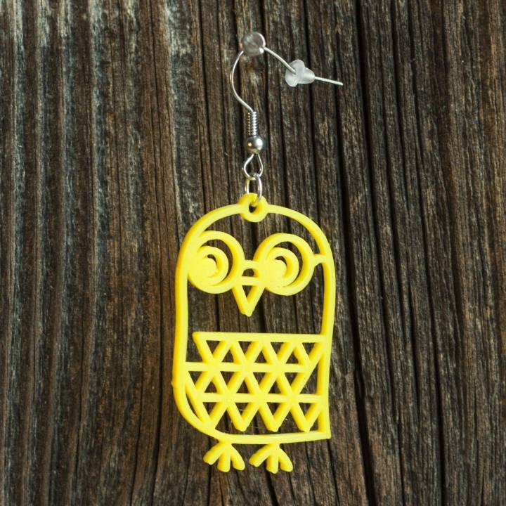 Earrings owl 1 image