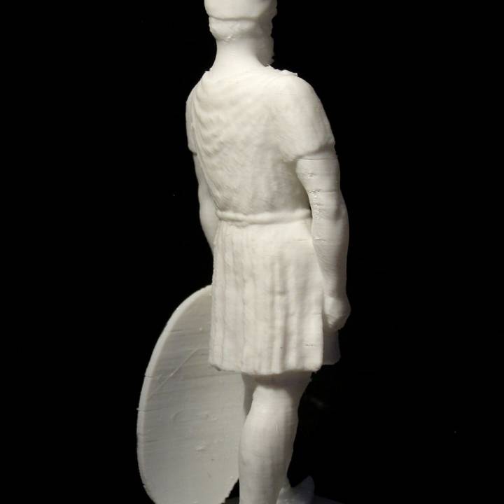 Decebalus Standing Statue in Deva, Romania image