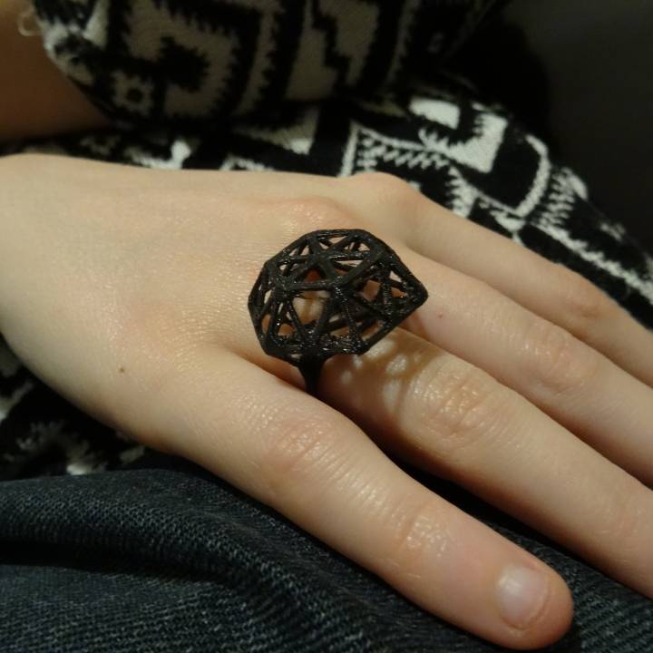Skeletal Diamond Ring (size 5) image
