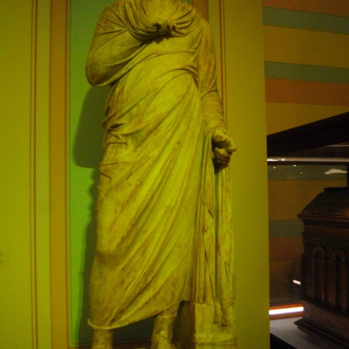 Statue of a Man at The State Hermitage Museum, St Petersburg image