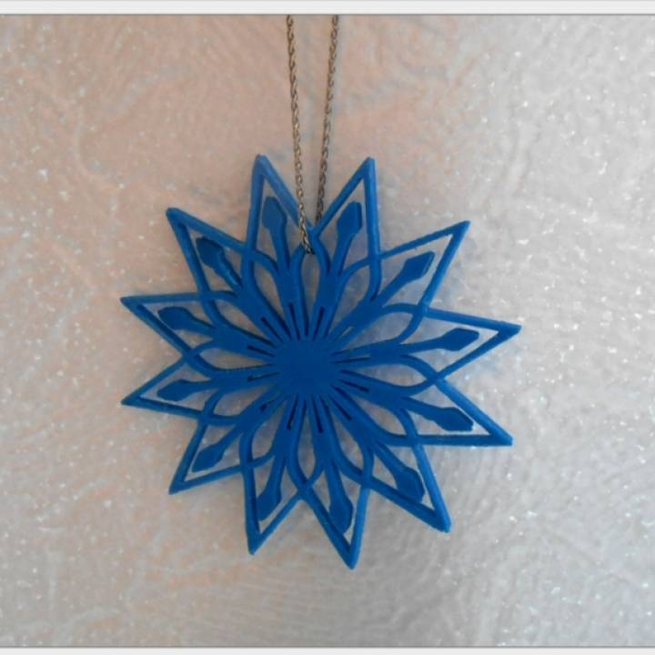 Snowflake blue image