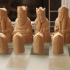 The Lewis Chessmen at The National Museum of Scotland print image
