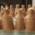 The Lewis Chessmen at The National Museum of Scotland print image