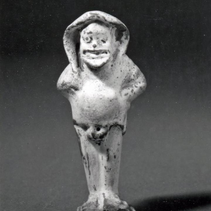 Figure of a comic actor at The British Museum, London image