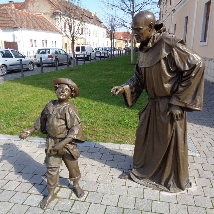 Monk and Child (Sculpture Group) in Alba Iulia, Romania image