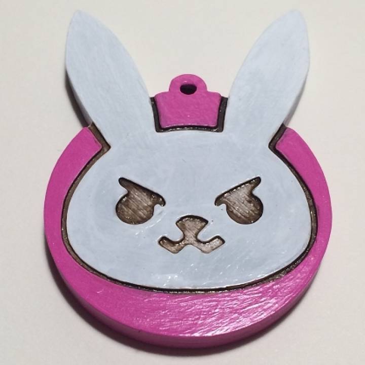 D.Va Bunny logo Keychain image