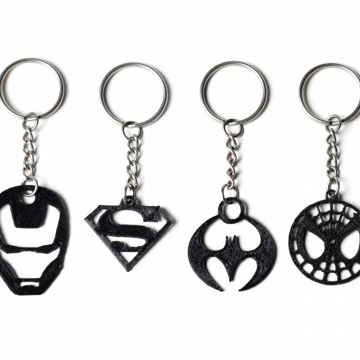 Superhero Keychains image