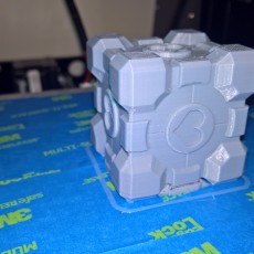 Picture of print of Portal Companion Cube (derivative, with hearts)
